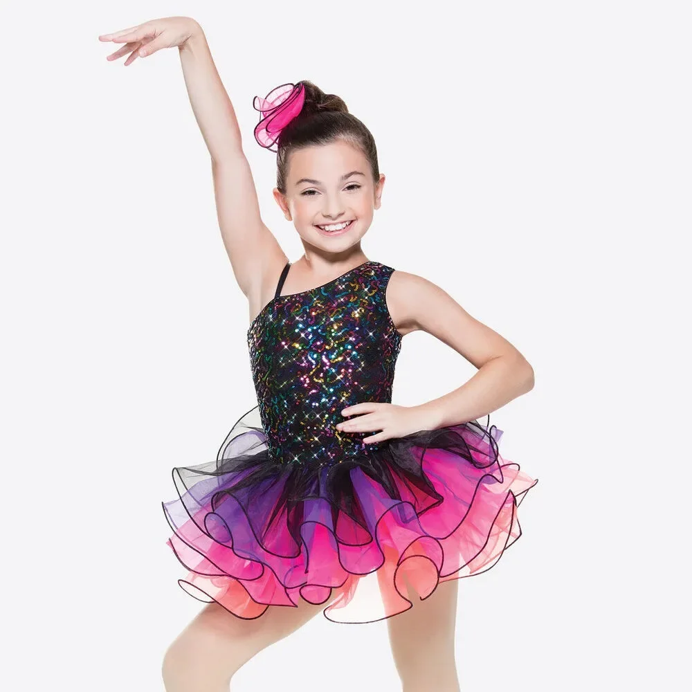 Pre-Owned Dance Costume Revolution RC18539 Medium Child Colorful Tutu Jazz Tap